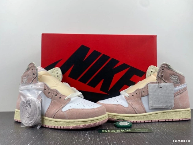 Air (Women's) High Jordan Pink Washed OG 1 Retro FD2596-600 1211